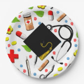 Nurse Abschluss Pappteller (Vorderseite)