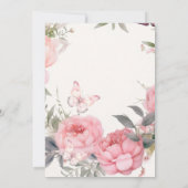 Nurse Abschluss RN Nursing Graduate Floral Einladung (Rückseite)