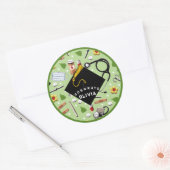 Nurse Abschluss Runder Aufkleber (Umschlag)