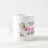 Nurse ABSCHLUSS Tasse NURSE NENNEN SIE DIE SHOTS (Vorderseite Links)