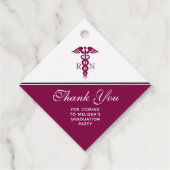 Nurse Abschluss Vielen Dank an Red Caduceus Geschenkanhänger (Vorderseite)