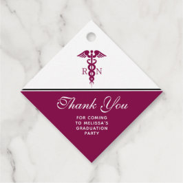 Nurse Abschluss Vielen Dank an Red Caduceus Geschenkanhänger