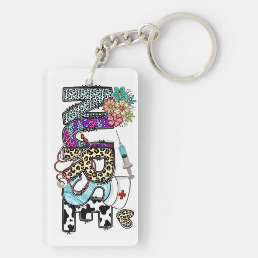 Nurse Acrylic Schlüsselanhänger (Rückseite)