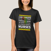 Nurse African Pride Black History Month Power 2020 T-Shirt (Vorderseite)