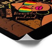 Nurse Afro American Black History Monat Poster (Ecke)