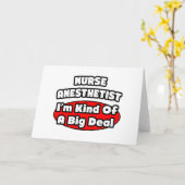 Nurse Anästhesist... Big Deal Karte (Gelbe Blume)