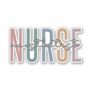 Nurse Anästhesist CRNA Geschenke für Anästhesio Aufkleber