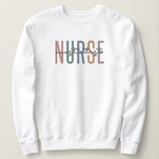 Nurse Anästhesist CRNA Geschenke für Anästhesiolog Sweatshirt (Design vorne)