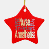 Nurse Anästhesist Extraordinaire Keramik Ornament (Hinten)
