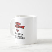 Nurse Anästhesist ... wird für Wein arbeiten Kaffeetasse (Vorderseite Links)