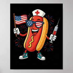 Nurse Anästhesisten 4. Juli Funny American Hot Poster
