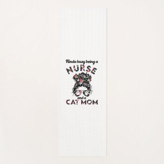 Nurse and Cat Mama lustige Geschenke Ideen Yogamatte (Vorderseite)