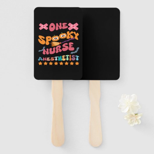 Nurse Anesthetist - One Spooky Nurse Anesthetist - Fächer (Vorne und Hinten)