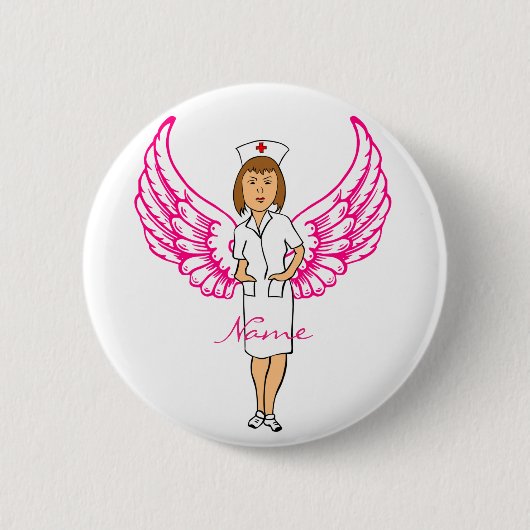 Nurse Angel Wings Thunder_Cove Button (Vorderseite)