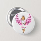 Nurse Angel Wings Thunder_Cove Button (Vorne & Hinten)