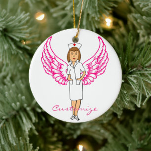 Nurse Angel Wings Thunder_Cove Keramik Ornament