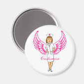 Nurse Angel Wings Thunder_Cove Magnet (Vorderseite/Rückseite)