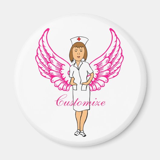 Nurse Angel Wings Thunder_Cove Magnet (Vorne)