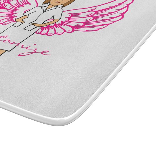 Nurse Angel Wings Thunder_Cove Schneidebrett (Ecke)