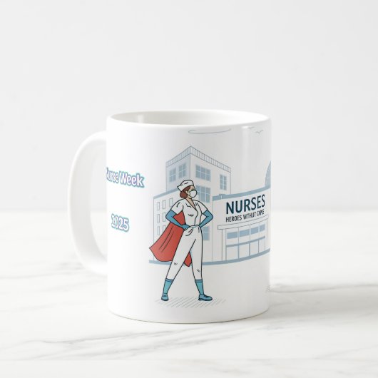 Nurse Appreciation Art Mug Design Kaffeetasse (Vorderseite Links)