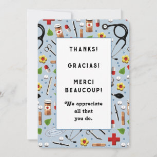 Nurse Appreciation Cards Dankeskarte