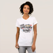 Nurse arbeitet bereitwillig ihre Handschrift Spric T-Shirt (Vorne ganz)