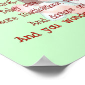 Nurse Art Gedicht (Framework) "I'm Müred" Poster (Ecke)