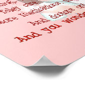 Nurse Art Gedicht (Framework) "I'm Müred" Poster (Ecke)