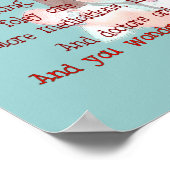 Nurse Art Gedicht (Framework) "I'm Müred" Poster (Ecke)