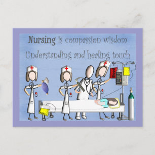 Nurse Art Geschenke Postkarte