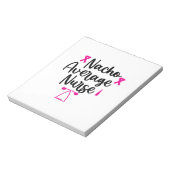 Nurse Art Nacho Average Nurse Notizblock (Rotiert)
