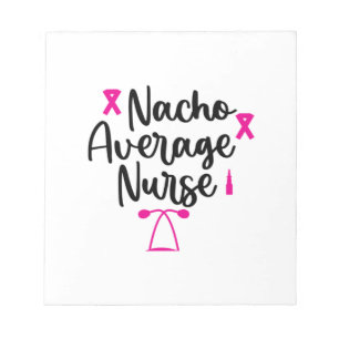Nurse Art Nacho Average Nurse Notizblock