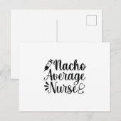 Nurse Art Nacho Average Nurse Postkarte (Vorne/Hinten)