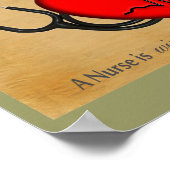 NURSE Art Poster "Mitgefühl heilt Weisheit" (Ecke)