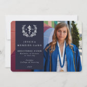 Nurse Asclepius Abschluss Foto Ankündigung (Vorderseite)