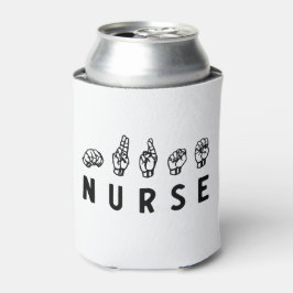 Nurse ASL Handzeichen Sprache Pflege Grad RN Gesch Dosenkühler