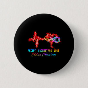 Nurse Autismus akzeptieren Liebe Autismus Awarene Button