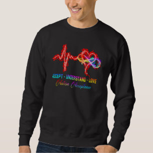Nurse Autismus akzeptieren Liebe Autismus Awarene Sweatshirt