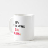 Nurse Badass Kaffeetasse (Vorderseite Links)
