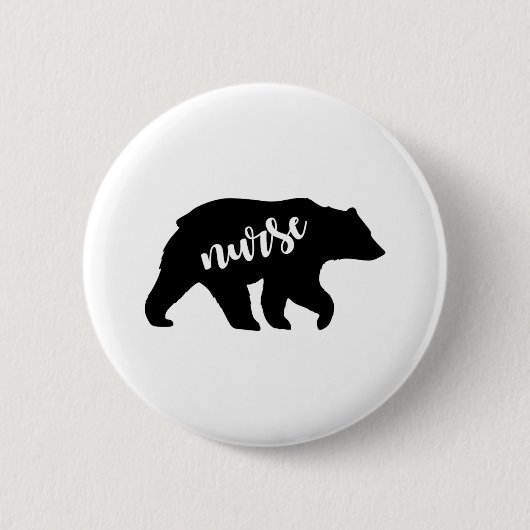 Nurse Bear Button (Vorderseite)