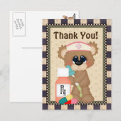 Nurse Bear Danke, Postkarte (Vorne/Hinten)
