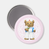 Nurse Bear - Teddy Bear Magnet (Vorderseite/Rückseite)