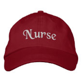 Nurse bestickter Baseballhut | Red Cap Bestickte Baseballkappe (Vorderseite)