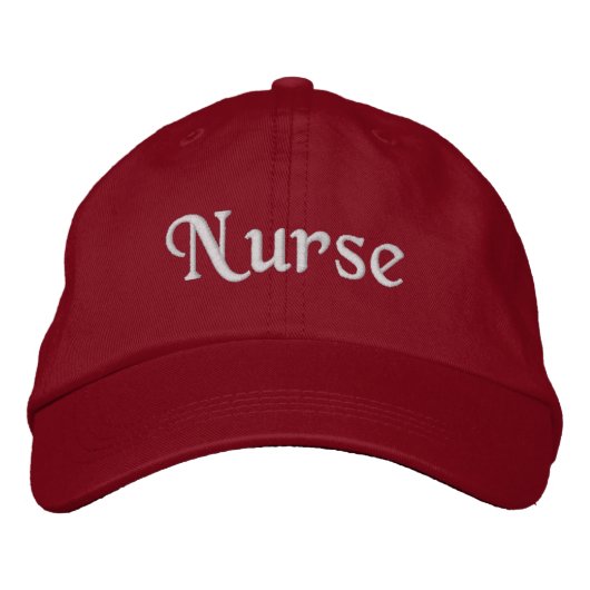 Nurse bestickter Baseballhut | Red Cap Bestickte Baseballkappe (Vorderseite)