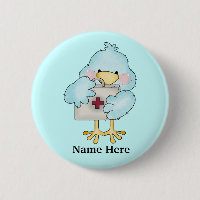 Nurse Birdie Button