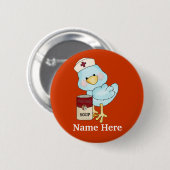 Nurse Birdie Button (Vorne & Hinten)