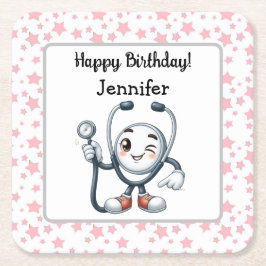 Nurse Birthday Party Paper Untersetzer