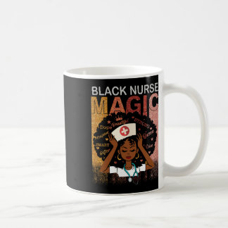 Nurse Black Woman Magic Afro Melanin Queen Black H Kaffeetasse