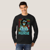 Nurse Black Women Black History Afro African Pride T-Shirt (Vorne ganz)
