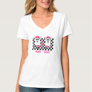 Nurse Boo Bees Breast Cancer Awareness Karo Ihr T-Shirt